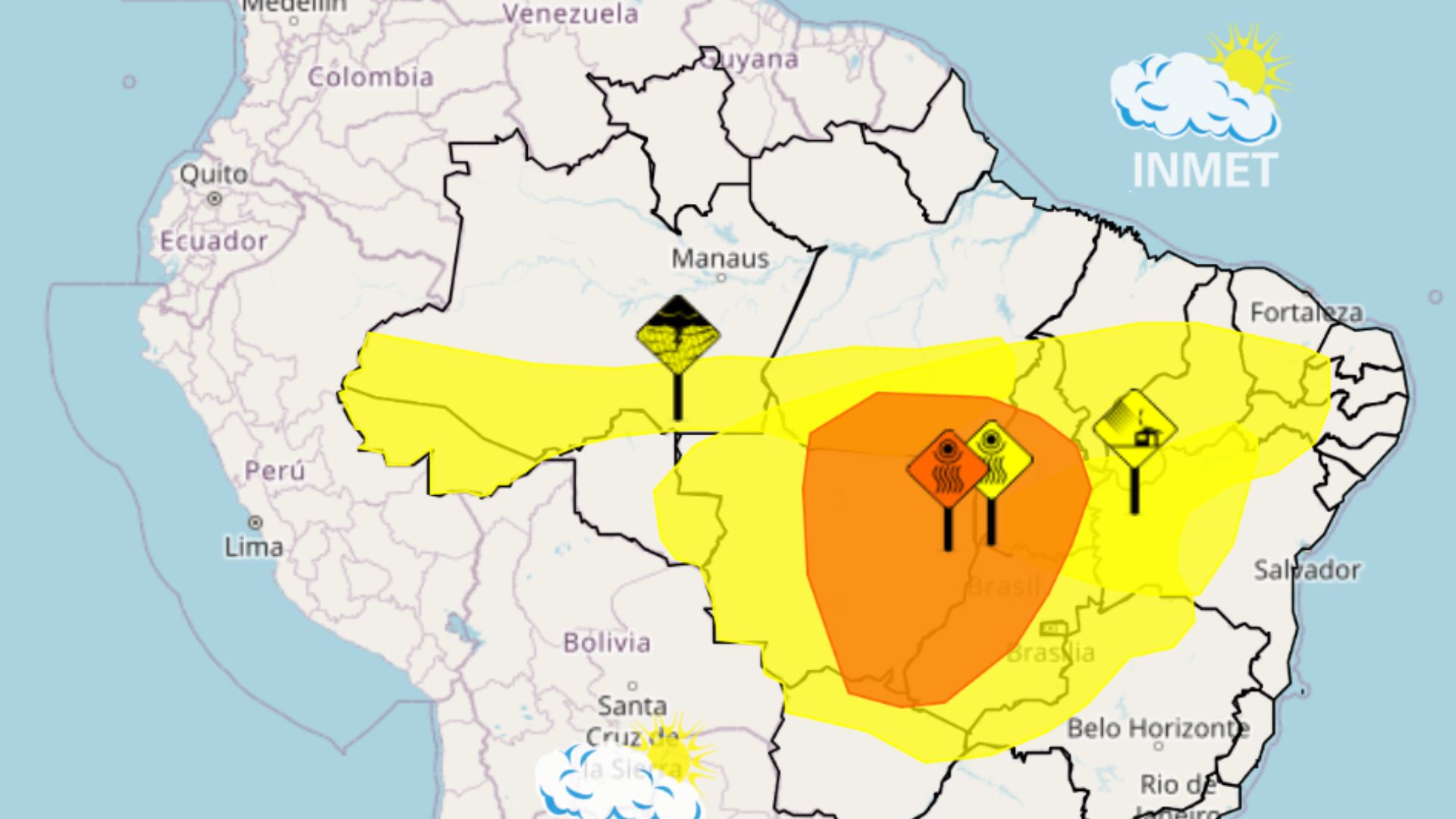 Maranhão tem alertas de vendaval e baixa umidade nesta terça (11)